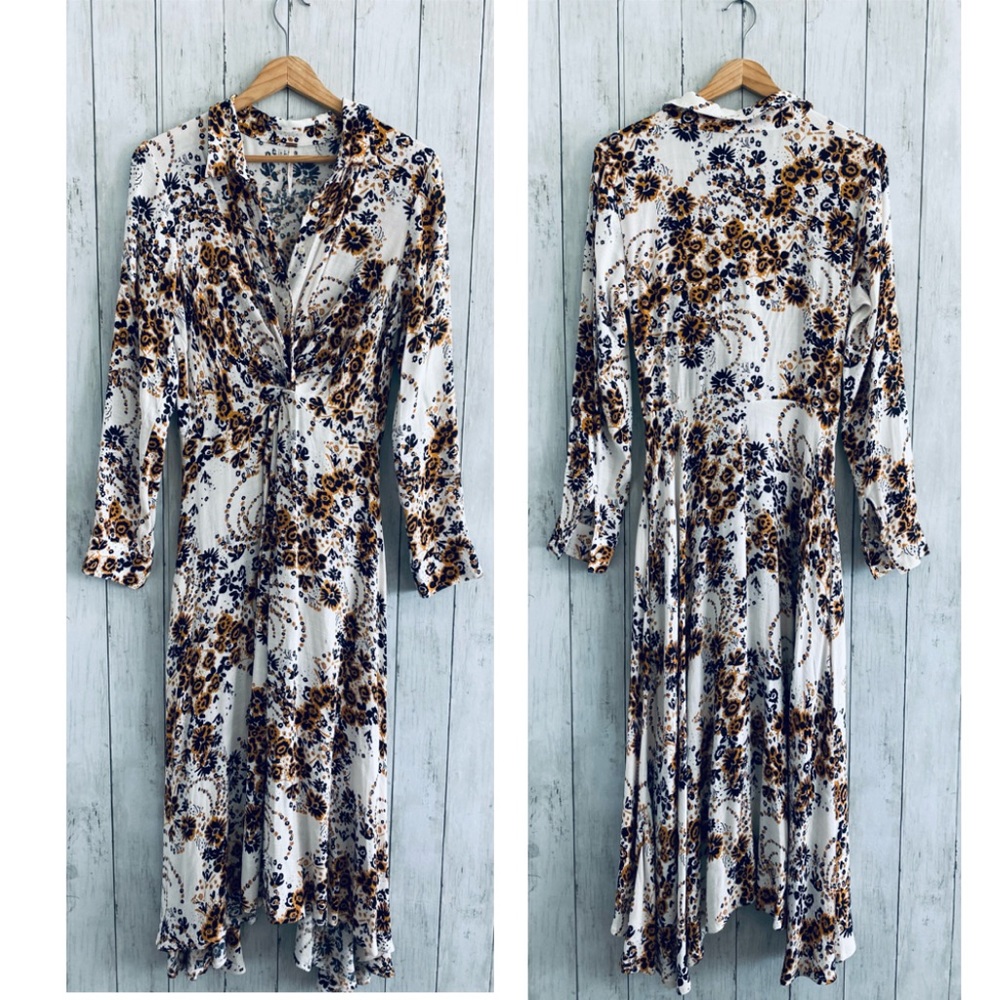NWOT Free People Bandana Print Shirt Dress - Picture 5 of 14